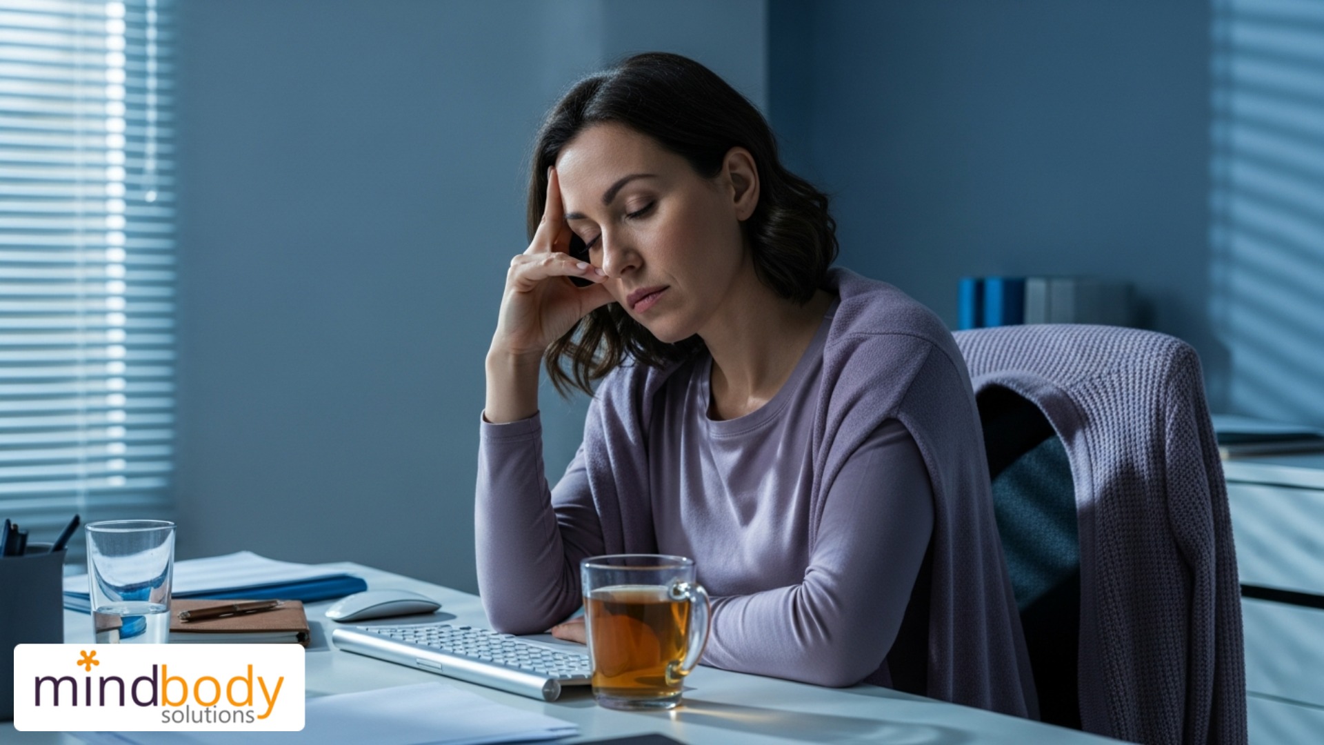 Patient receiving EBOO blood treatment for mental fogginess and fatigue relief